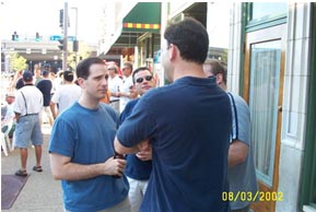 Hanging out outside PNC